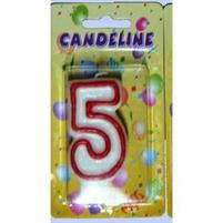 CANDELA COMPLEANNO NUMERO 5