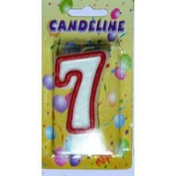 CANDELA COMPLEANNO NUMERO 7
