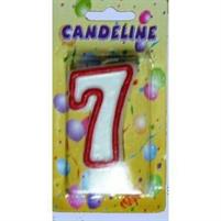 CANDELA COMPLEANNO NUMERO 7