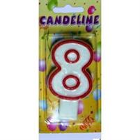 CANDELA COMPLEANNO NUMERO 8