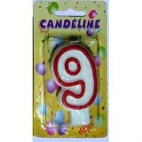 CANDELA COMPLEANNO NUMERO 9