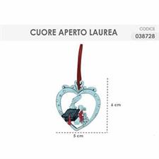 EVENTI LAUREA CUORE LAUREA APERTO 038728 5X6CM