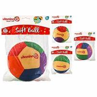 PALLA SOFFICE 15CM C/SONAGLIO 4ASS (POLYESTER)
