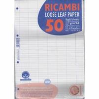 RICAMBI AD ANELLI A4 40ff gr.80 A-QUAXIMA