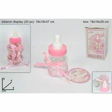 EVENTI DISPLAY BIBERON MAXI C/30 MINI BIBERON PORTAOGG. ROSA