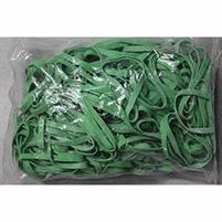 ELASTICI VERDI FETTUCCIA 80mm taglio 8mm sacchetto da 1KG