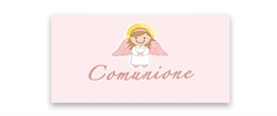 BIGLIETTINI Z.BOMBONIERA COMUNIONE ROSA CONF.DA 2 FOGLI (20PZ)