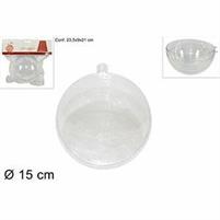 PALLA APRIBILE IN PLASTICA TRASPARENTI APPENDIBILE D.CM.15