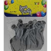 PALLONCINI MEDI ARGENTO METALLIZZATI X 15 PEZZI