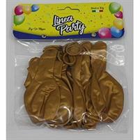 PALLONCINI MEDI ORO METALLIZZATI X 15 PEZZI