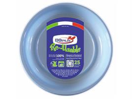 FESTAIOLI CELESTE PIATTI DOLCE(RIUTILIZZABILI) D.170 X 25 PEZZI