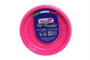 FESTAIOLI FUCSIA PIATTI DOLCE(RIUTILIZZABILI) D.170 X 25 PEZZI