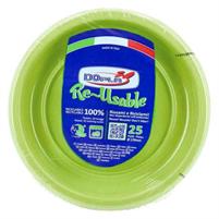 FESTAIOLI VERDE A. PIATTI DOLCE(RIUTILIZZABILI) D.170 X 25 PEZZI