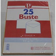 BL.BUSTE COMM.LI 18X24 GIALLE X 25 PEZZI