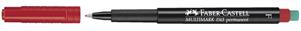 PENNARELLI FABER-CASTELL MULTIMARK OHP PERM.CANCELLAB.F ROSSO