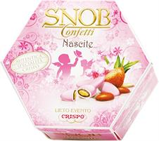 CONFETTI CRISPO L.EVENTO SNOB IMB.SINGOL.500GR.NASCITA R.-CIOCCO