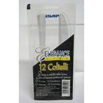 ELEGANCE COLTELLI PS TRASPARENTI da 12pz ISAP