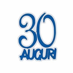 POLISTIROLO AUGURI 3O BLU 40X32X5