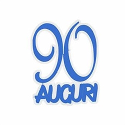 POLISTIROLO AUGURI 90 BLU 40X32X5