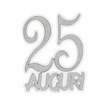 POLISTIROLO AUGURI 25 ARGENTO 40X32X5