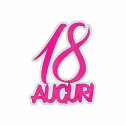 POLISTIROLO AUGURI 18 FUCSIA 40X32X5