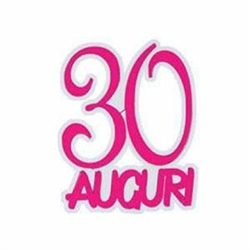 POLISTIROLO AUGURI 3O FUCSIA 40X32X5