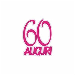 POLISTIROLO AUGURI 60 FUCSIA 40X32X5