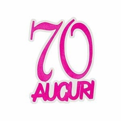 POLISTIROLO AUGURI 70 FUCSIA 40X32X5