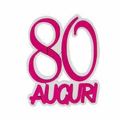 POLISTIROLO AUGURI 80 FUCSIA 40X32X5