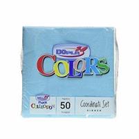 FESTAIOLI CELESTE TOVAGLIOLI 33X33 2V X 50 PEZZI -DOPLA COLORS