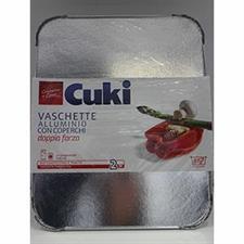 CONT.ALLUMINIO CUKI c/coperchio 8 PORZIONI (bl.da 2pz)R98