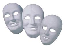 CARNEVALE MASCHERA VISO BIANC0 EVA