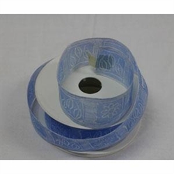 NASTRO REGALO FLEUR LAITONNE' MM38 X 15MT ART.212 AZZURRO