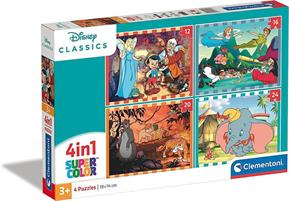 PUZZLE CLEMENTONI 4 IN 1 (12/16/20/24) DISNEY CLASSIC