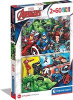 PUZZLE CLEMENTONI 2X60 AVENGERS
