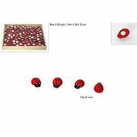 COCCINELLE ADESIVE 15MM SCATOLA 100 PEZZI