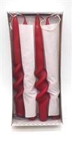 CANDELA ROSSO TORCIGLIONE LACCATA H.22CM