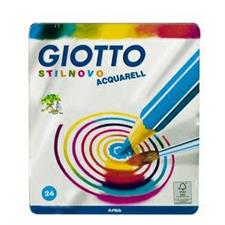 COLORI GIOTTO STILNOVO ACQUARELLABILI X 24 scatola in metallo