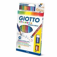 COLORI GIOTTO STILNOVO X 10 CANCELLABILE+TEMP.+GOMMA