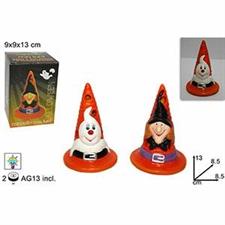 HALLOWEEN-CAPPELLO CERAMICA C/LUCE CM.13