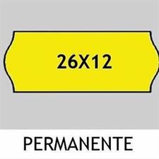 NASTRI PREZZATRICE 26X12 FLUOR.GIALLI permanenti SINGOLI