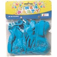 PALLONCINI MEDI BATTESIMO CELESTE X 15 PEZZI (10)