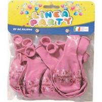 PALLONCINI MEDI NASCITA ROSA X 15 PEZZI