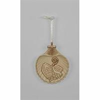 EVENTI CRESIMA OGGETTISTICA MEDAGLIONE CONCHIGLIA 10x8 CM