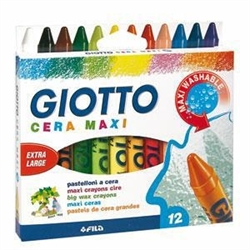 COLORI GIOTTO CERA MAXI X 12