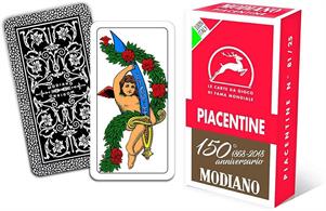 CARTE GIOCO MODIANO PIACENTINE ROSSO PESANTI GR.410