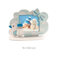 DECORO PER TORTE ANATROCCOLO P/FOTO CM.15X10 CELESTE