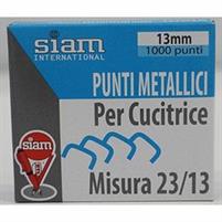 PUNTINE CUCITRICI SIAM KH-23-13 X 1000 CUCE 50-100 FOGLI