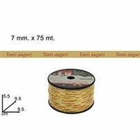 NASTRO ROTOLO TANTI AUGURI ORO 75M*7MM