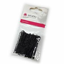 FORCINE PER CAPELLI METALLO CORTA X 30 NERE